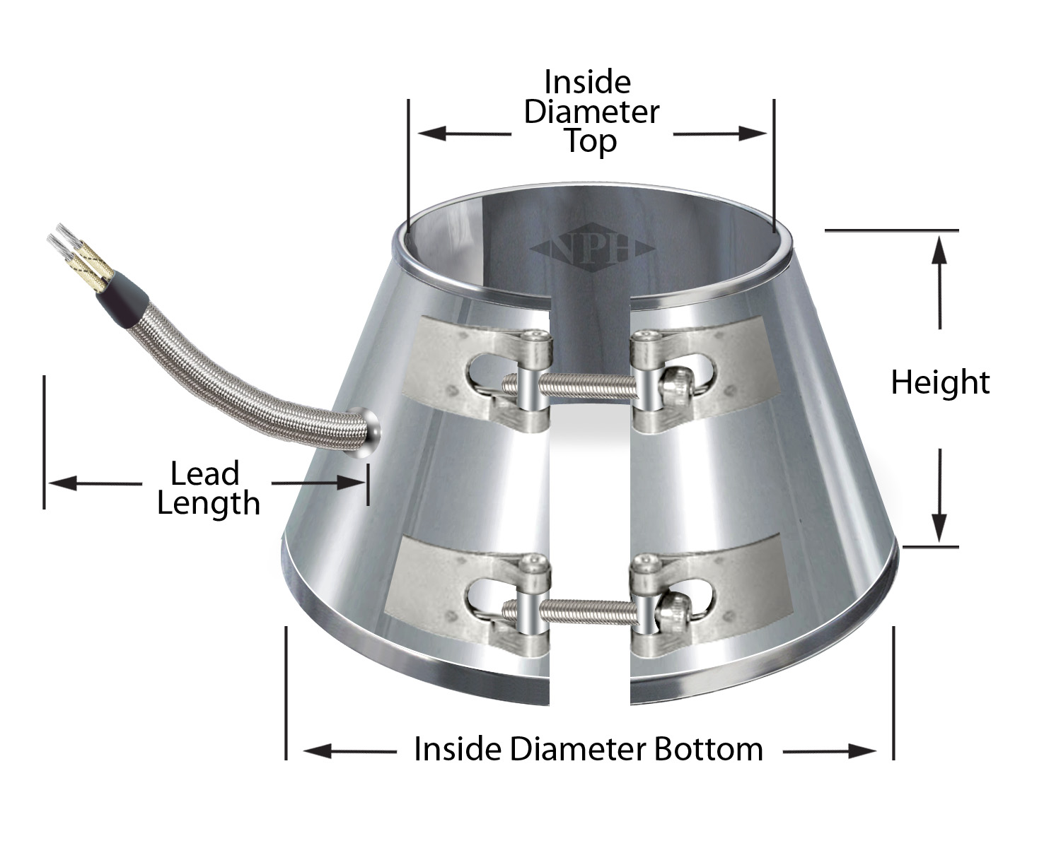 Cone Shaped Custom Mica Band Heater